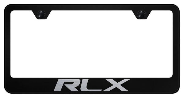 Acura RLX Black Laser Etched Standard License Frame - LF.RLX.EB