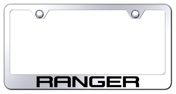 Ford Ranger Chrome Laser Etched Standard License Frame - LF.RNG.EC