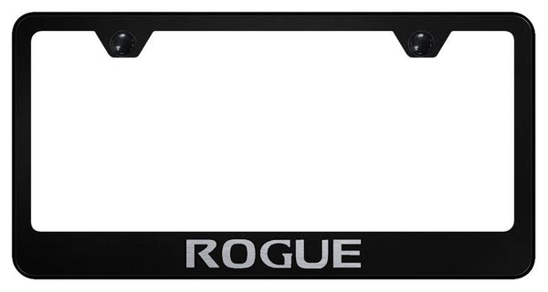 Nissan Rogue Black Laser Etched Standard License Frame - LF.ROG.EB