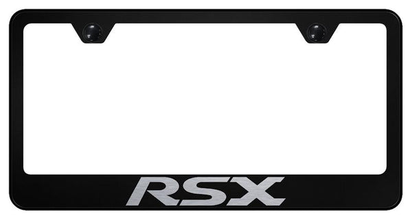 Acura RSX Black Laser Etched Standard License Frame - LF.RSX.EB