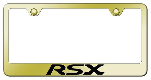 Acura RSX Gold Laser Etched Standard License Frame - LF.RSX.EG