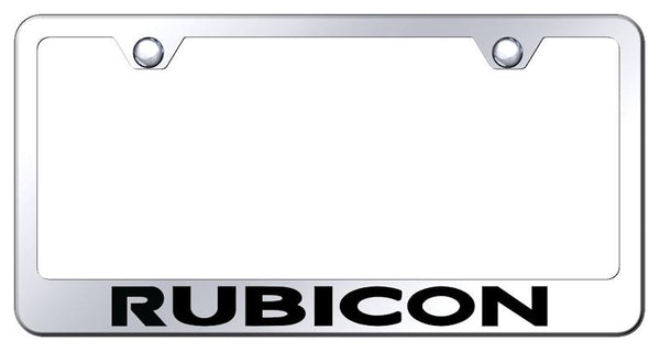 Jeep Rubicon Chrome Laser Etched Standard License Frame - LF.RUB.EC