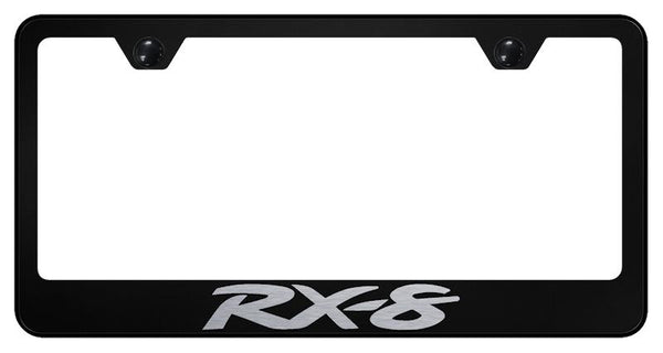 Mazda RX8 Black Laser Etched Standard License Frame - LF.RX8.EB