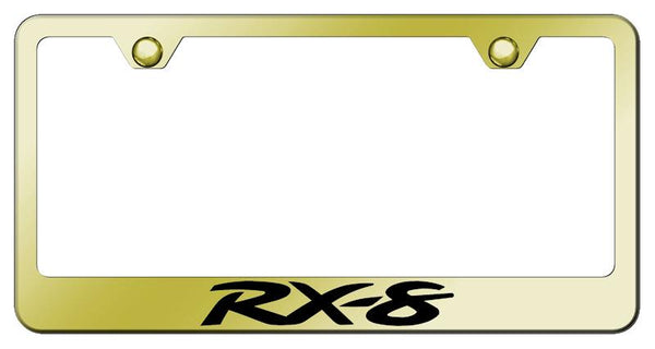 Mazda RX-8 Gold Laser Etched Standard License Frame - LF.RX8.EG