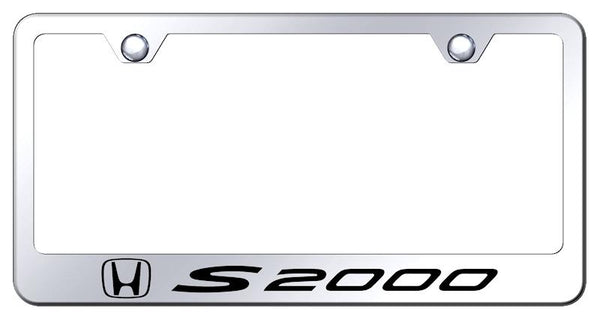 Honda S2000 Chrome Laser Etched Standard License Frame - LF.S20.EC