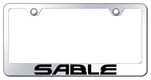 Mercury Sable Chrome Laser Etched Standard License Frame - LF.SBL.EC