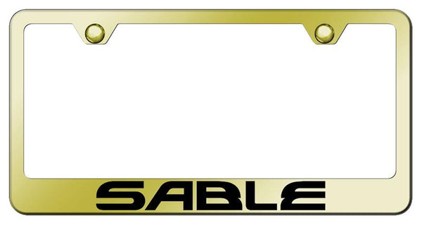 Mercury Sable Gold Laser Etched Standard License Frame - LF.SBL.EG