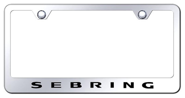 Chrysler Sebring Chrome Laser Etched Standard License Frame - LF.SEB.EC