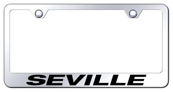 Cadillac Seville Chrome Laser Etched Standard License Frame - LF.SEV.EC