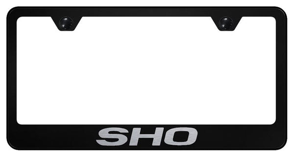 Ford SHO Black Laser Etched Standard License Frame - LF.SHO.EB