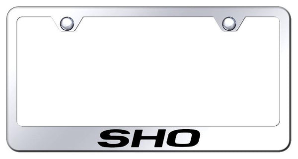 Ford SHO Chrome Laser Etched Standard License Frame - LF.SHO.EC