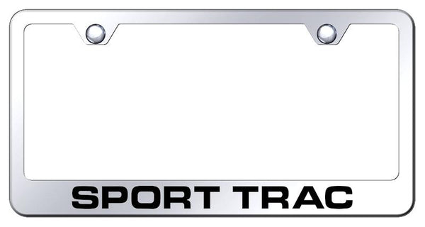 Ford Sport Trac Chrome Laser Etched Standard License Frame - LF.SPT.EC