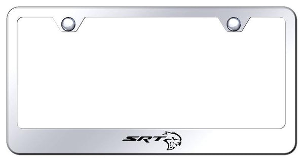 Dodge SRT Hellcat Chrome Laser Etched Standard License Frame - LF.SRTH.EC