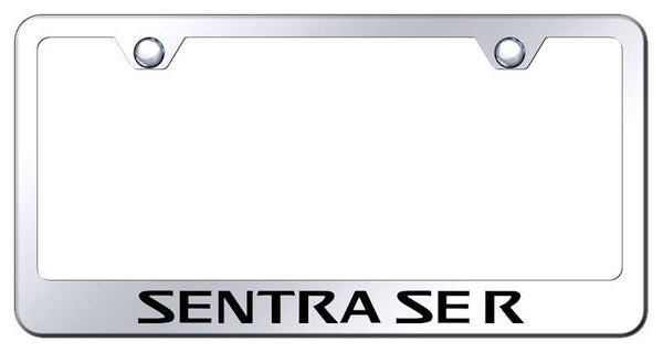 Nissan Sentra SE-R Chrome Laser Etched Standard License Frame - LF.SSER.EC