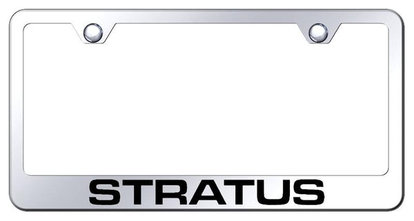 Dodge Stratus Chrome Laser Etched Standard License Frame - LF.STRA.EC