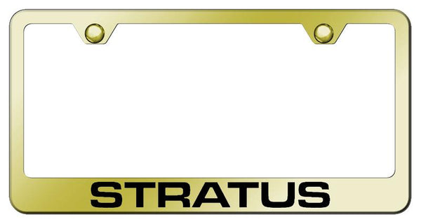 Dodge Stratus Gold Laser Etched Standard License Frame - LF.STRA.EG