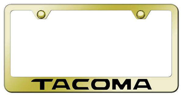 Toyota Tacoma Gold Laser Etched Standard License Frame - LF.TAC.EG