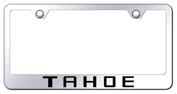 Chevrolet Tahoe Chrome Laser Etched Standard License Frame - LF.TAH.EC