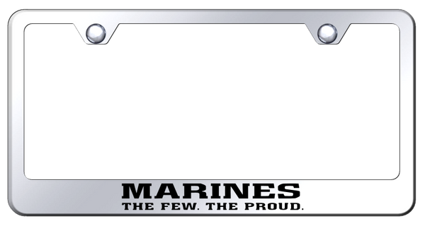 The Few The Proud Stainless Steel Frame - Etched Mirrored License Plate Frame - LF.TFTP.EC