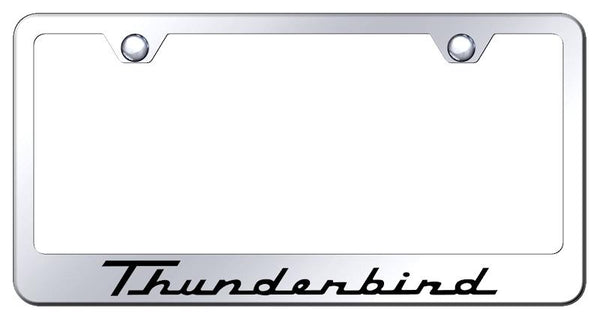 Ford Thunderbird Chrome Laser Etched Standard License Frame - LF.THU.EC