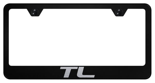 Acura TL Black Laser Etched Standard License Frame - LF.TL.EB