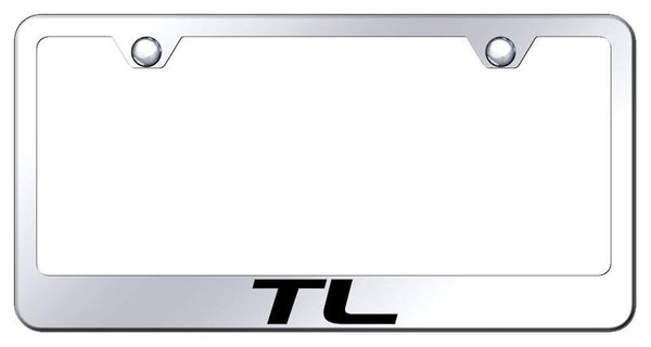 Acura TL Chrome Laser Etched Standard License Frame - LF.TL.EC