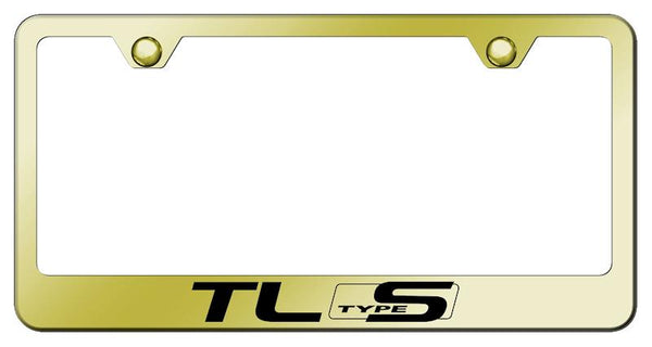 Acura TL Type S Gold Laser Etched Standard License Frame - LF.TLS.EG