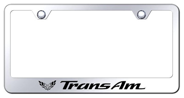 Pontiac Trans Am Chrome Laser Etched Standard License Frame - LF.TRA.EC