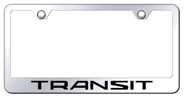 Ford Transit Chrome Laser Etched Standard License Frame - LF.TRAN.EC