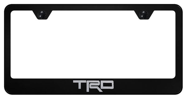 Toyota TRD Black Laser Etched Standard License Frame - LF.TRD.EB