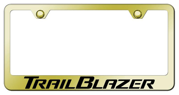 Chevrolet Trailblazer Gold Laser Etched Standard License Frame - LF.TRL.EG