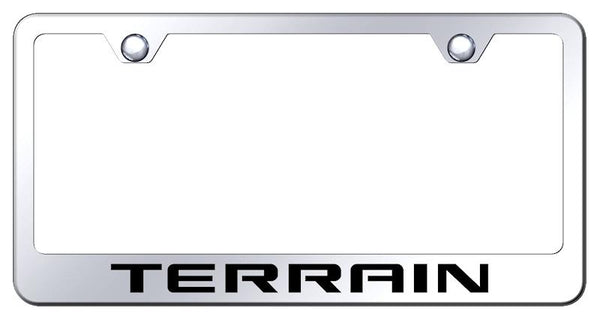 GMC Terrain Chrome Laser Etched Standard License Frame - LF.TRN.EC