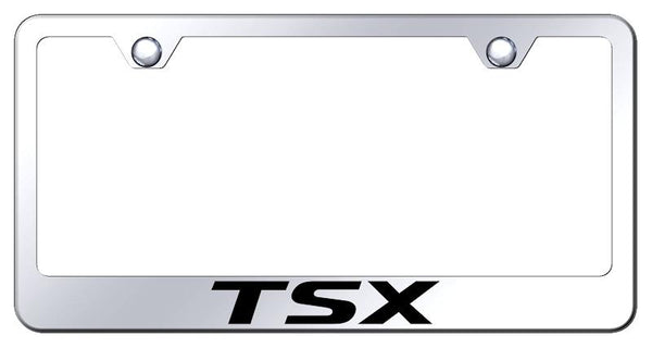 Acura TSX Chrome Laser Etched Standard License Frame - LF.TSX.EC