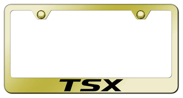 Acura TSX Gold Laser Etched Standard License Frame - LF.TSX.EG