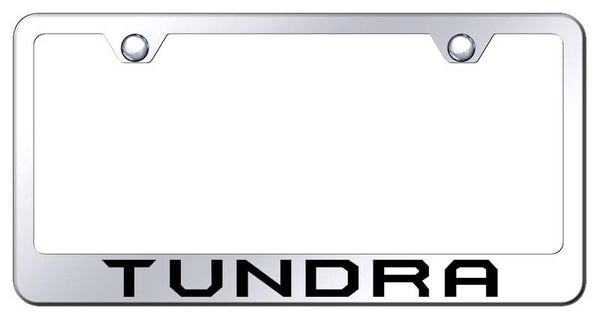 Toyota Tundra Chrome Laser Etched Standard License Frame - LF.TUN.EC