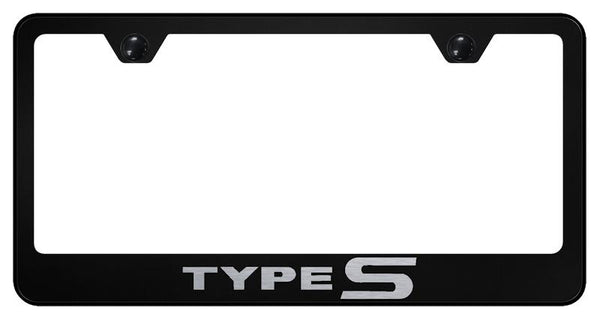 Acura Type-S Black Laser Etched Standard License Frame - LF.TYP.EB