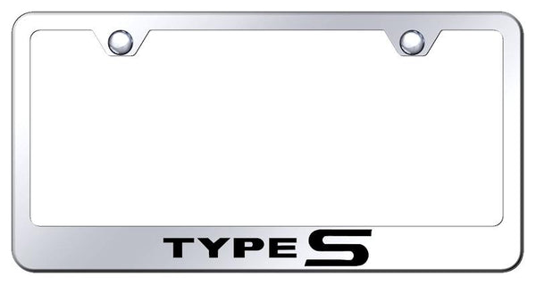 Acura Type-S Chrome Laser Etched Standard License Frame - LF.TYP.EC