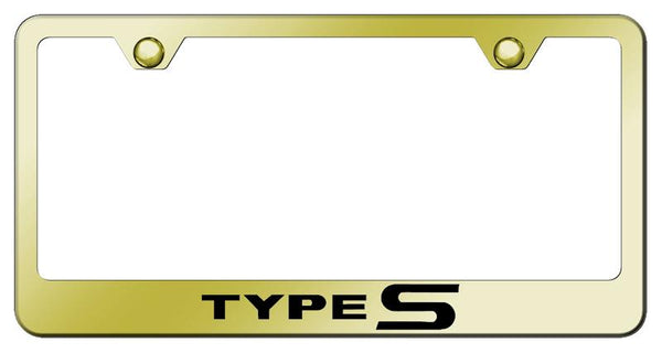 Acura Type-S Gold Laser Etched Standard License Frame - LF.TYP.EG