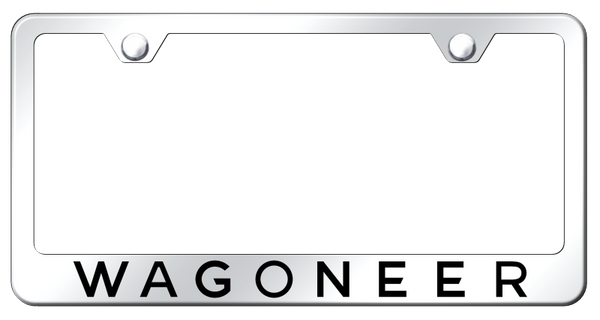 Jeep Wagoneer Stainless Steel Frame - Laser Etched Mirrored License Plate Frame - LF.WAG.EC