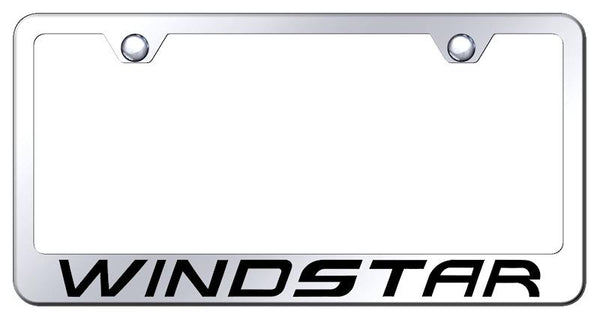 Ford Windstar Chrome Laser Etched Standard License Frame - LF.WIN.EC