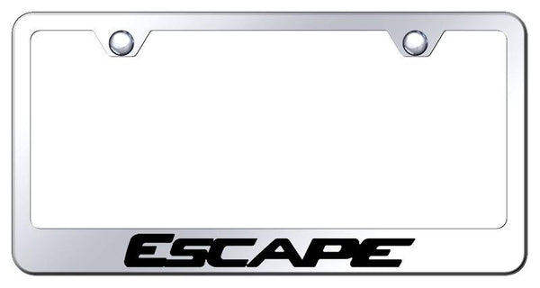 Ford Escape Chrome Laser Etched Standard License Frame - LF.XCA.EC