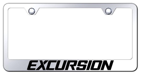 Ford Excursion Chrome Laser Etched Standard License Frame - LF.XCU.EC