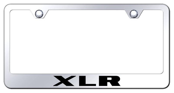 Cadillac XLR Chrome Laser Etched Standard License Frame - LF.XLR.EC