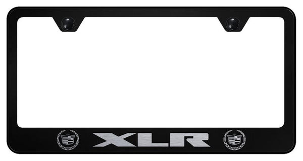 Cadillac STS Black Laser Etched Standard License Frame - LF.XLR2.EB