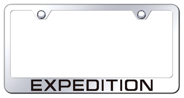 Ford Expedition Chrome Laser Etched Standard License Frame - LF.XPD.EC