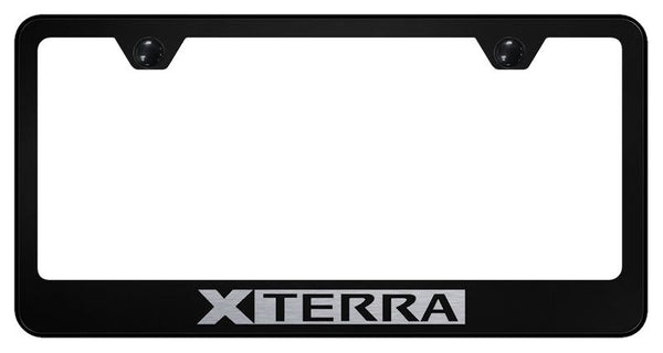 Nissan Xterra Black Laser Etched Standard License Frame - LF.XTE.EB