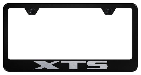 Cadillac XTS Black Laser Etched Standard License Frame - LF.XTS.EB