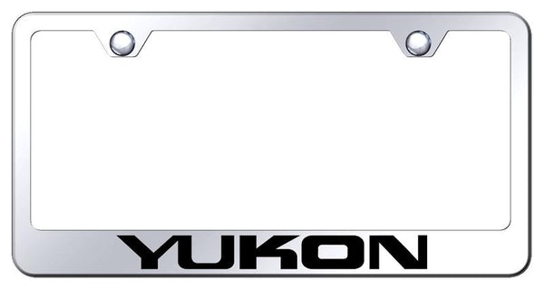 GMC Yukon Chrome Laser Etched Standard License Frame - LF.YUK.EC