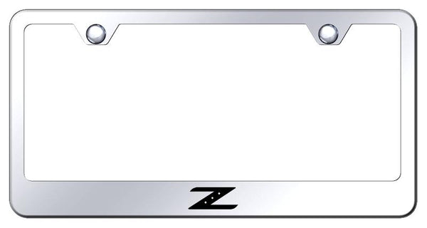 Nissan Z Chrome Laser Etched Standard License Frame - LF.Z.EC