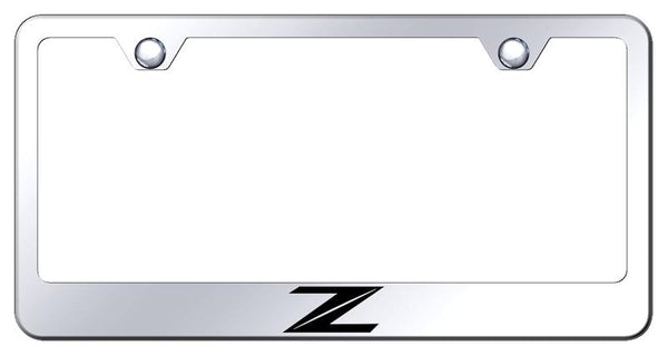 Nissan Z Chrome Laser Etched Standard License Frame - LF.Z2.EC